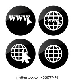Internet  - vector icons; set
