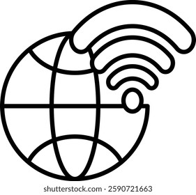 Internet Vector Line Icon Design