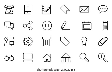 Internet Vector Line Icons 1