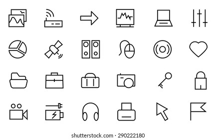 Internet Vector Line Icons 2