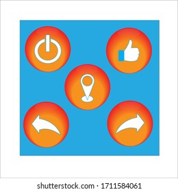 Plantilla de ilustración de icono de logotipo de vector de Internet