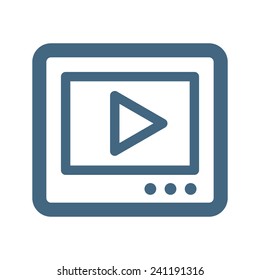 Icono de vídeo de Internet