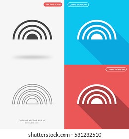 Internet wave icon illustration isolated vector sign symbol