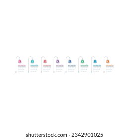 internet, web, annual report, magazine information template. street lamp infographic template. eight options infographic template