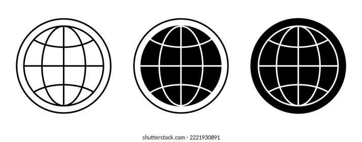 internet web icon. line icon, solid, sticker