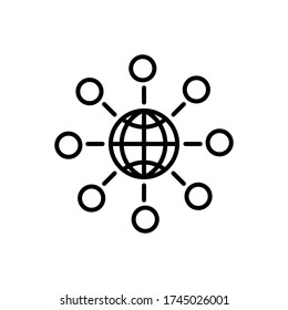Internet, web, icon outline style for your design