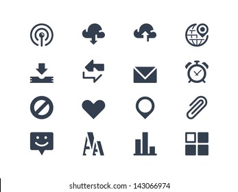 Internet and web icons