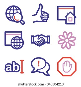 Internet web icons