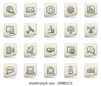 Internet web icons, document series