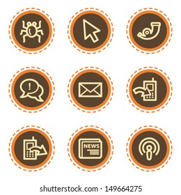 Internet web icons set 2, vintage buttons