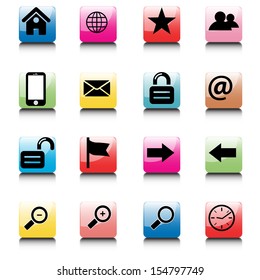 internet and web icons set  