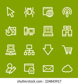 Internet web icons set