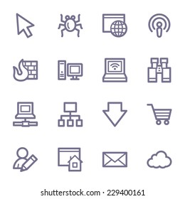 Internet web icons set