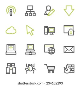 Internet web icons set