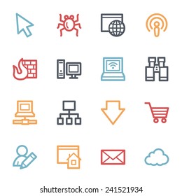 Internet web icons set