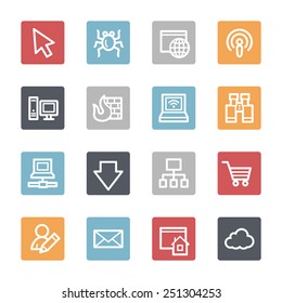 Internet web icons set