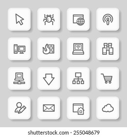 Internet web icons set