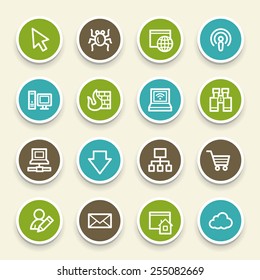 Internet web icons set