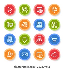 Internet web icons set