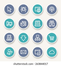 Internet web icons set