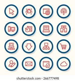 Internet web icons set