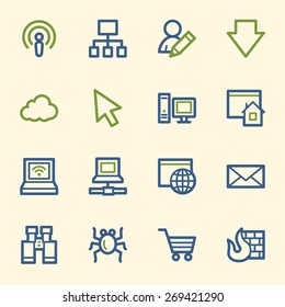 Internet web icons set