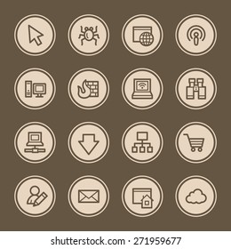 Internet web icons set