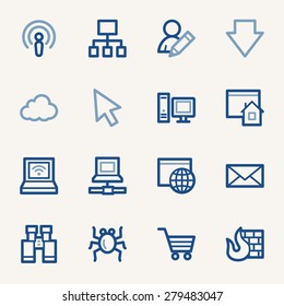Internet web icons set