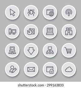 Internet web icons set