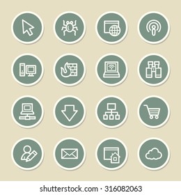 Internet web icons set