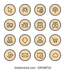 Internet web icons set