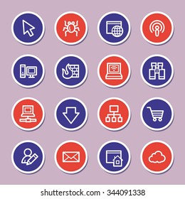 Internet web icons set