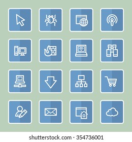 Internet web icons set