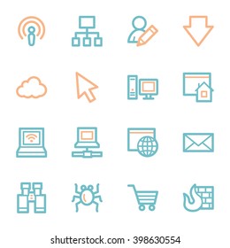 Internet web icons set