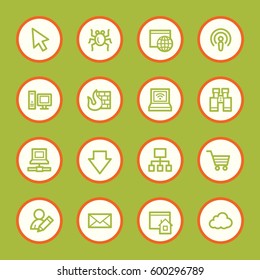 Internet web icons set