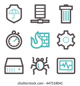 Internet web icons set. Service mobile symbols.