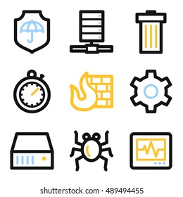 Internet web icons set. Service mobile symbols.