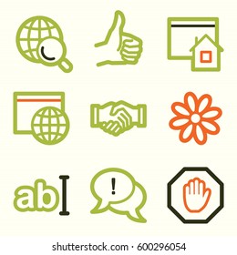 Internet web icons set. Service mobile symbols.