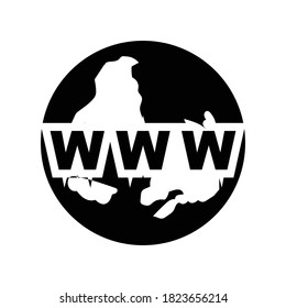 Internet web icon.worldwide,global (vector illustration)