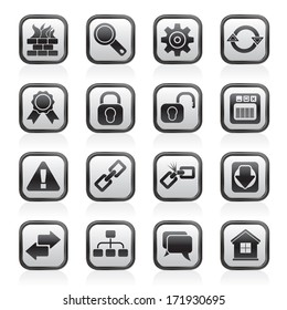 Internet and web site icons - vector icon set