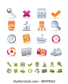 Internet and Web Site Icons - Vector Icon Set