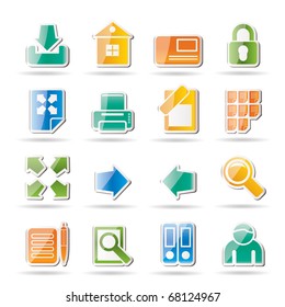 Internet and Web Site Icons - Vector Icon Set