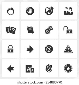 Internet And Web Site Vector Icons. File Format Is EPS8.