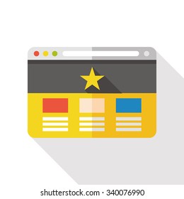 internet website flat icon