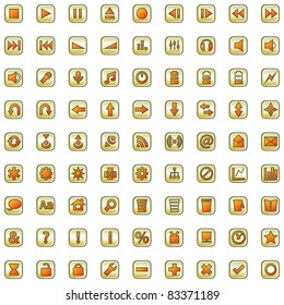 Internet and website icons set isolated on a white background