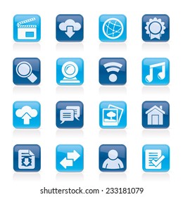 Internet and website icons - vector icon set