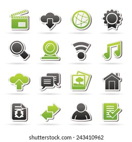 Internet and website icons - vector icon set