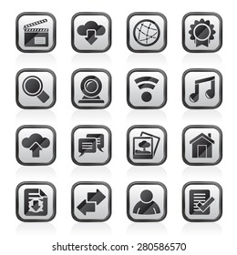 Internet and website icons - vector icon set