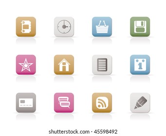 Internet and Website Icons - Vector Icon Set