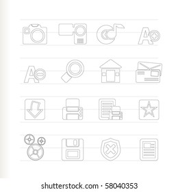 Internet and Website icons - Vector Icon Set